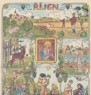 Obrázek do kalendáře od Josefa Lady.