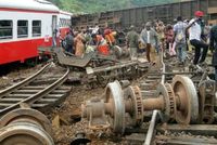 Vlaková nehoda v Kamerunu.