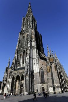 Nejvyšší kostel světa v německém Ulmu.