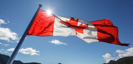 Vlajka Kanady. 