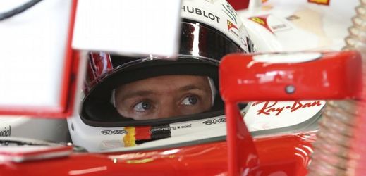Sebastian Vettel, který jezdí za stáj Ferrari