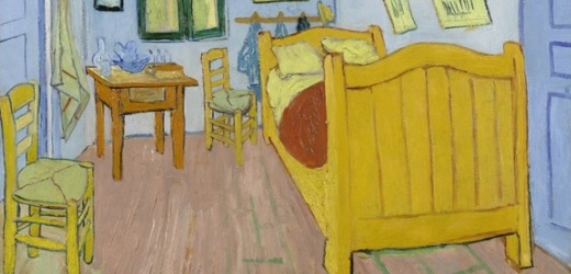 Obraz Van Goghova ložnice v Arles.