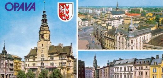 Okénková pohlednice z Opavy z roku 1987.