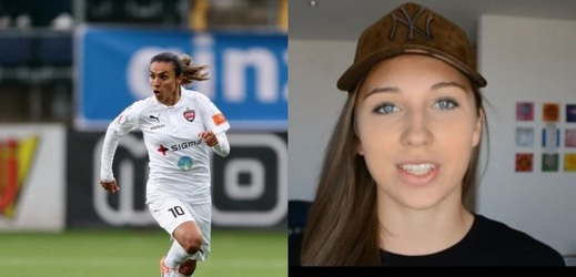 Nejlepší fotbalistka světa Marta Vieira da Silva vs. česká youtuberka Barbora Votíková.