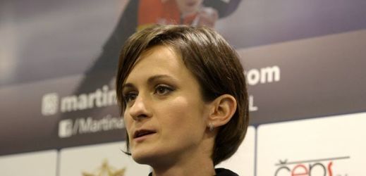 Martina Sáblíková na předsezonní tiskové konferenci.