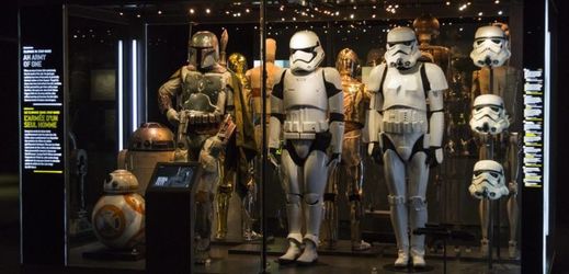 Výstava Star Wars v Londýně.