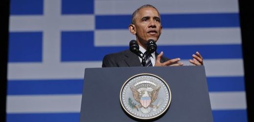 "Naše budoucnost bude v pořádku," řekl v Aténách Barack Obama.