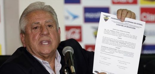Bývalý předseda Ekvádorského fotbalového svazu Luis Chiriboga.