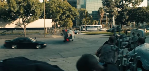 Natáčení s kaskadéry ve filmu Drive (2011).