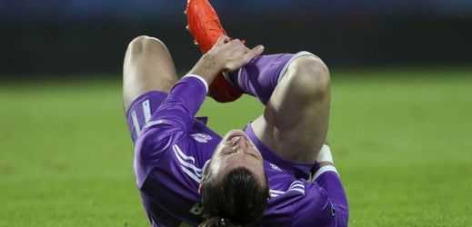 Zraněná hvězda Realu Gareth Bale.