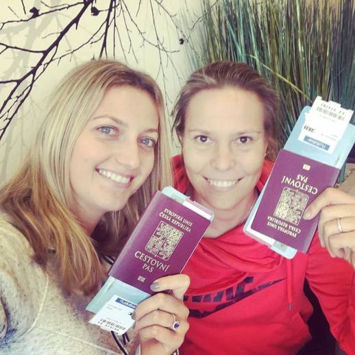 Petra Kvitová vyrazila na dovolenou se svou nejbližší tenisovou kamarádkou Lucií Hradeckou.