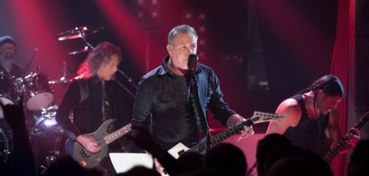 Metallica na koncertě v Německu.
