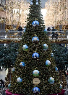 Vánoční strom v Berlíně.
