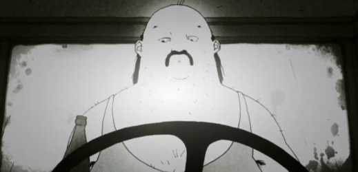 Snímek z krátkometrážního animovaného filmu Happy End.
