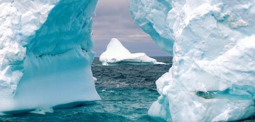 Ledovce na Antarktidě.