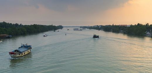 Řeka Mekong.