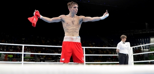 Irský boxer Michael Conlan během olympijských her v Riu de Janeiru.
