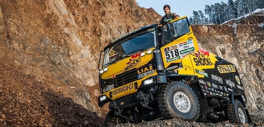 Kamion připravený na Rallye Dakar