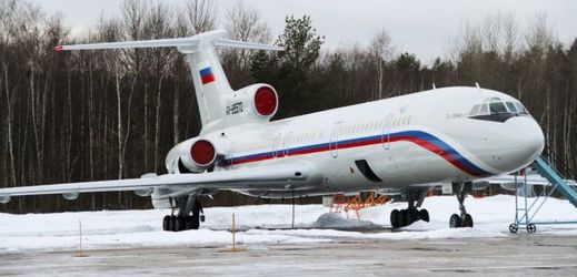 Ruský letoun Tu-154.