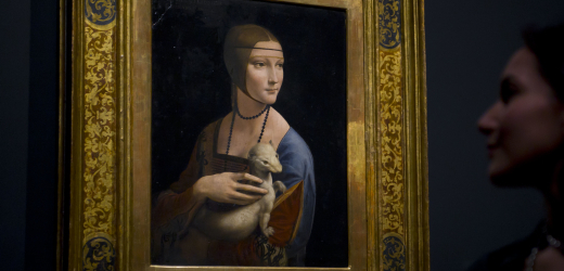 Obraz Dáma s hranostajem italského mistra Leonarda da Vinciho vznikl asi v letech 1488-90.