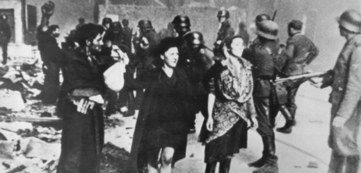 Snímek z židovského ghetta z roku 1943.