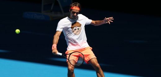 Švýcarský tenista Roger Federer na Hopmanově poháru.