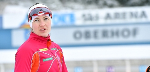 Běloruská biatlonistka Darja Domračevová.