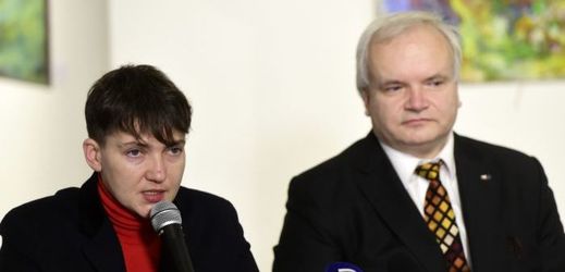 Savčenková přijela na pozvání europoslance Pavla Svobody.