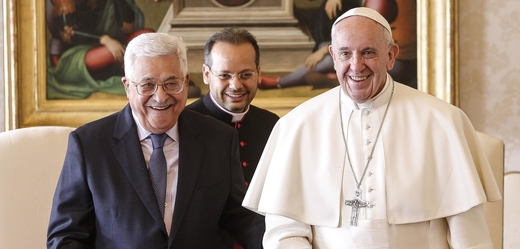 Mahmúd Abbás s papežem Františkem. 
