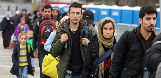 Migranti v Rakousku.