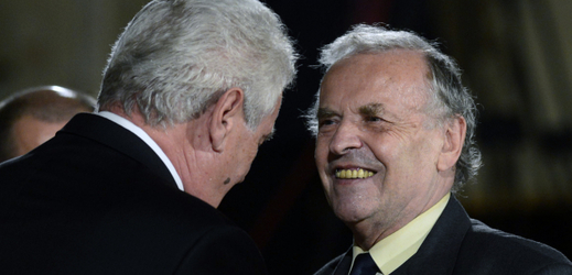 Prezident Miloš Zeman (vlevo) a Karel Srp.