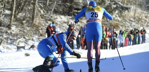 Ruský běžec na lyžích Alexej Červotkin.