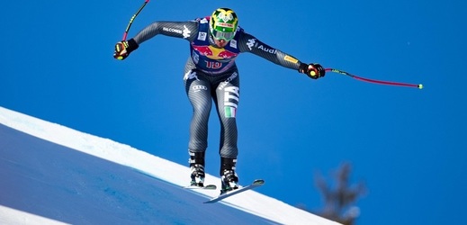 Italský lyžař Dominik Paris.