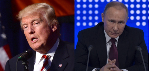 Donald Trump a Vladimír Putin.