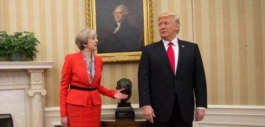 Britská premiérka Theresa Mayová s Donaldem Trumpem.