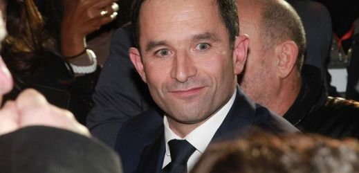 Kandidát na prezidenta Benoit Hamon.