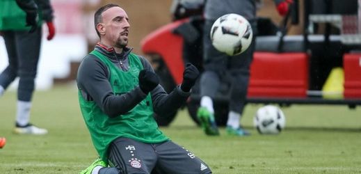 Franck Ribéry na tréninku.