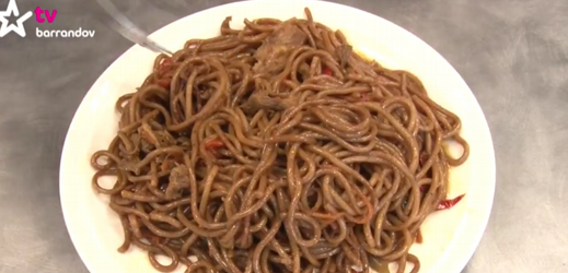 "Hotové" italské špagety.