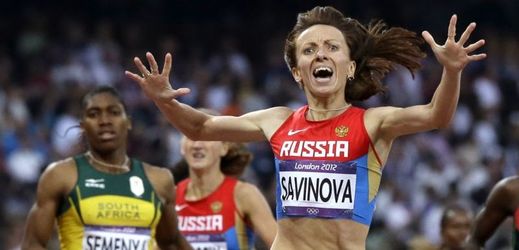 Ruská atletka Maria Savinovová.