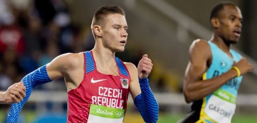 Český sprinter na 400 metrů Pavel Maslák.