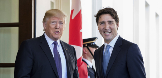 Donald Trump a Justin Trudeau.
