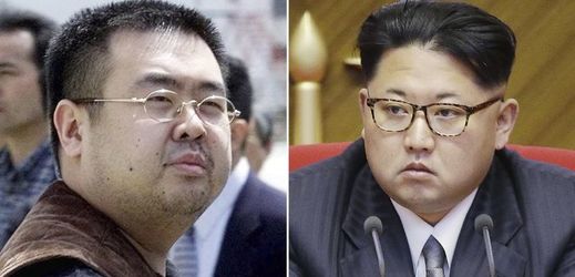 Kim Čong-nam (vlevo), zavražděný bratr  Kim Čong-una (vpravo).