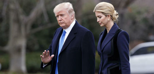 Donald Trump s dcerou Ivankou Trumpovou ve Washingtonu. 