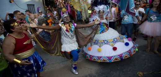 Tradiční karneval v brazilském Riu de Janeiro, 