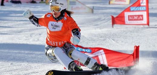 Snowboardistka Ester Ledecká. 