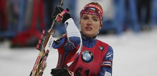 Česká biatlonistka Gabriela Koukalová.