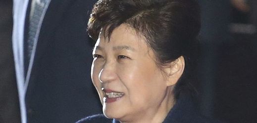Bývalá jihokorejská prezidentka  Pak Kun-hje.
