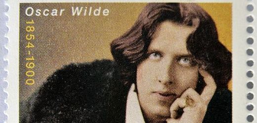 Spisovatel Oscar Wilde na poštovní známce.