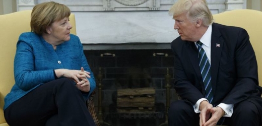 Angela Merkelová a Donald Trump.