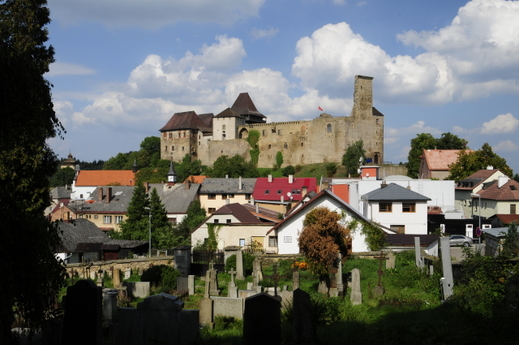 Hrad Lipnice nad Sázavou, jeden z největších českých šlechtických hradů.